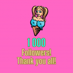 1000 followers! Thank you, everyone!